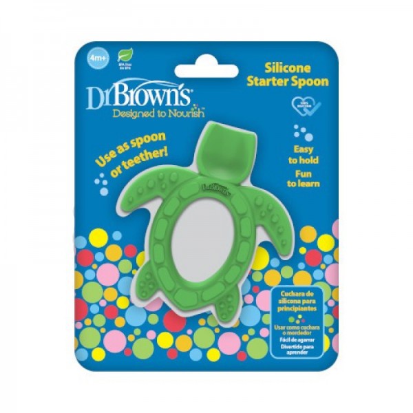 قاشق و دندانگیر لاکپشت دکتربراون DR BROWNS 013 قاشق و دندانگیر لاکپشت دکتربراون DR BROWNS 013