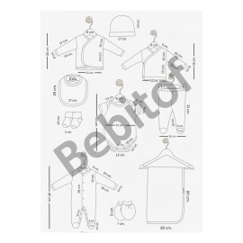 ست بیمارستانی ۱۰ تکه بِبیتوف Bebitof طرح موتور رنگ کرم —5
