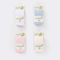 جوراب شلواری 0-6 صورتی استپ دار
