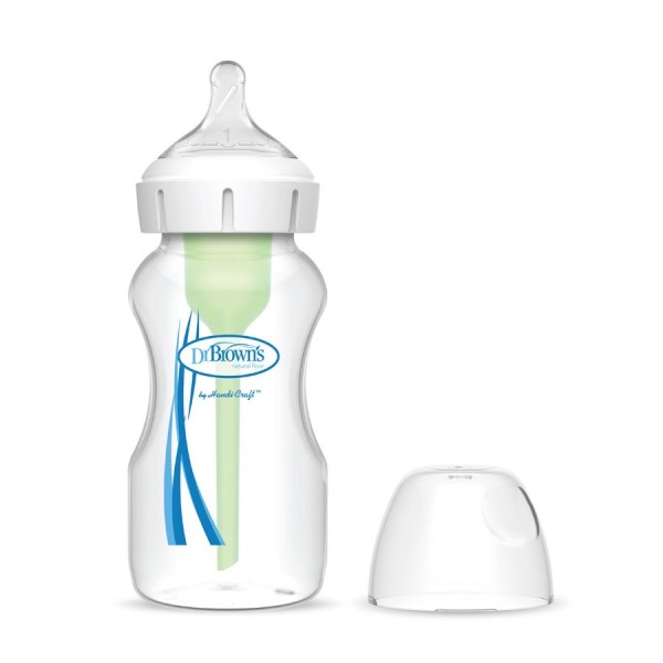 شیشه شیر دکتر براون 270 میل سبز طرح خط آپشن پلاس 91600 —3