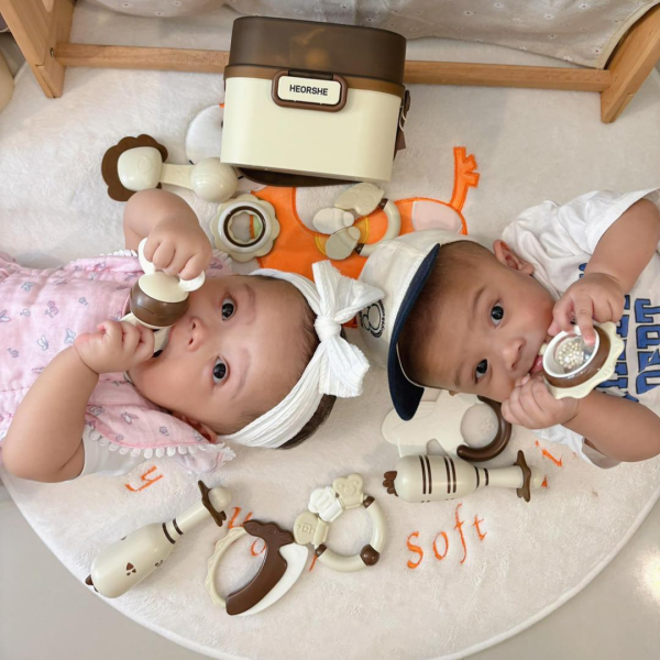 ست جغجغه و دندان‌گیر ۱۰ تکه هی اور شی HEORSHE مدل Tiny Rattle Set