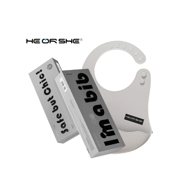 پیشبند سیلیکونی هی ار شی طوسی HE OR SHE