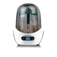 دستگاه استریل شیشه شیر بیبی برزا One Step Sterilizer Dryer baby brezza رنگ سفید