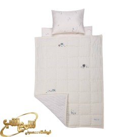 سرویس خواب سه تیکه دم دستی موسلین کرم ایسیز