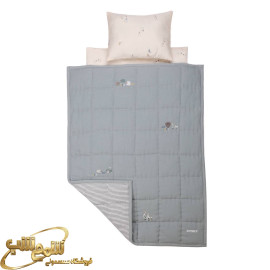 سرویس خواب سه تیکه دم دستی موسلین طوسی ایسیز