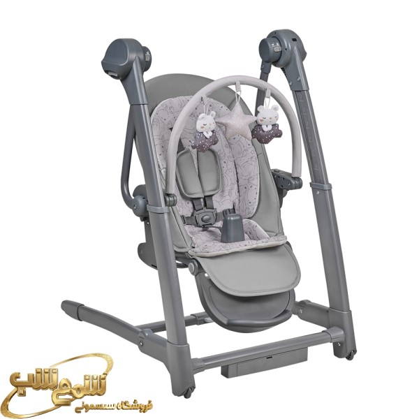 صندلی غذا تابشو کیکابو مدل پریما رنگ طوسی Prima new —4