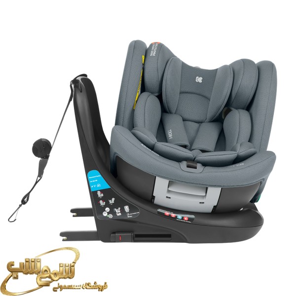 صندلی ماشین i-size کیکابو مدل i-roll رنگ طوسی —4