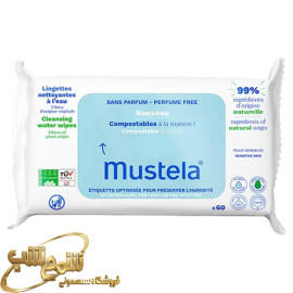 دستمال مرطوب موستلا 60 عددی mustela