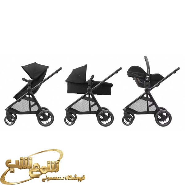 کالسکه رو به مادر مکسی کوزی مدل maxicosi zelia3 luxe رنگ مشکی —3