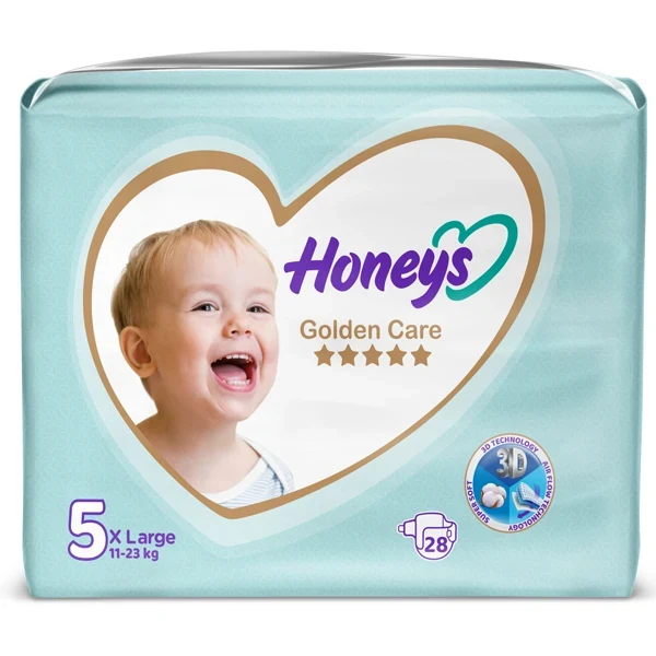 پوشک هانیز Honeys سایز ۵ بسته ۲۸ عددی