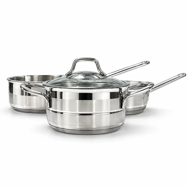 سرویس قابلمه ۵ پارچه استیل نیچی Nichi —3