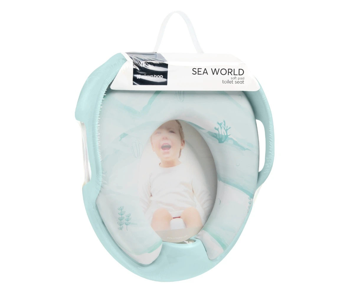 تبدیل توالت فرنگی نرم کیکابو KikkaBoo مدل Sea World سبز —7